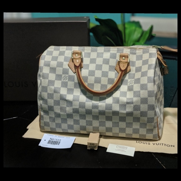 Louis Vuitton Handbags - Louis Vuitton Damier Azur Speedy 30